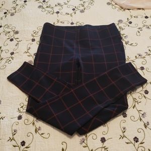 Loft window pane leggings, point knit pants